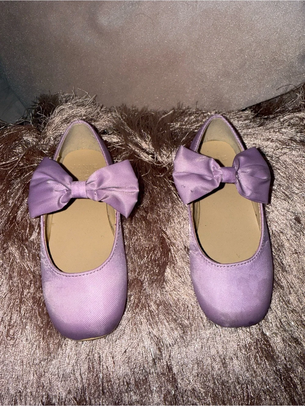 Janie and Jack Lilac Bow Ballet Flats - Girls